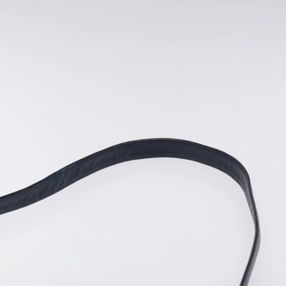 Christian Dior Trotter Canvas Shoulder Bag Navy Gold Auth 126267 - Picture 9 of 16